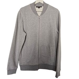 NWT Michael Kors Gray Men's Zip-Up Sweater